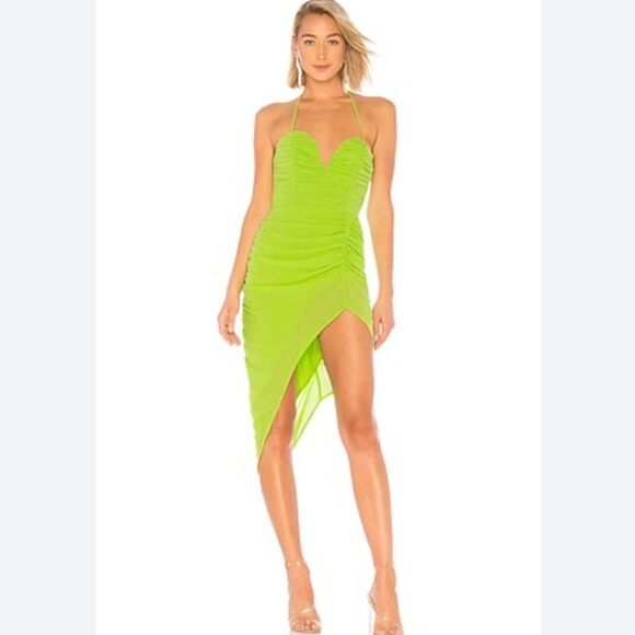 NBD Dresses & Skirts - NBD Virgilia Green Halter Dress Gown